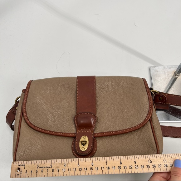 Coach VTG (80’s?) Leather Trimmed Brown Shoulder Bag - Picture 16 of 16